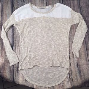 Sheer Sweater Woven Top by ISSI